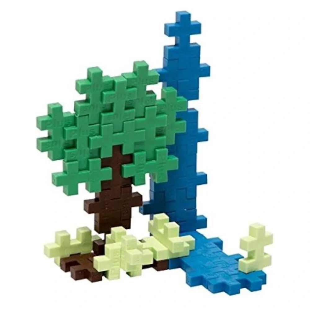 Plus Plus 70 Piece Interlocking Building Blocks for kids, Earth Mix Play Tube